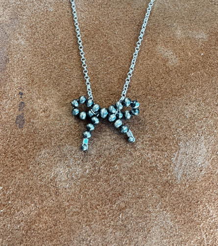 Dainty NP Bow Necklace