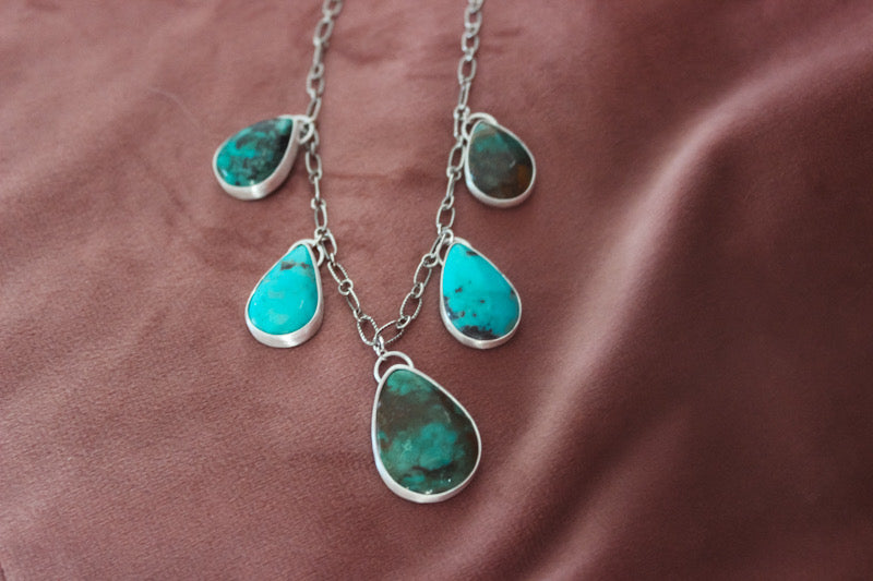 Tear Drop Charm Necklace