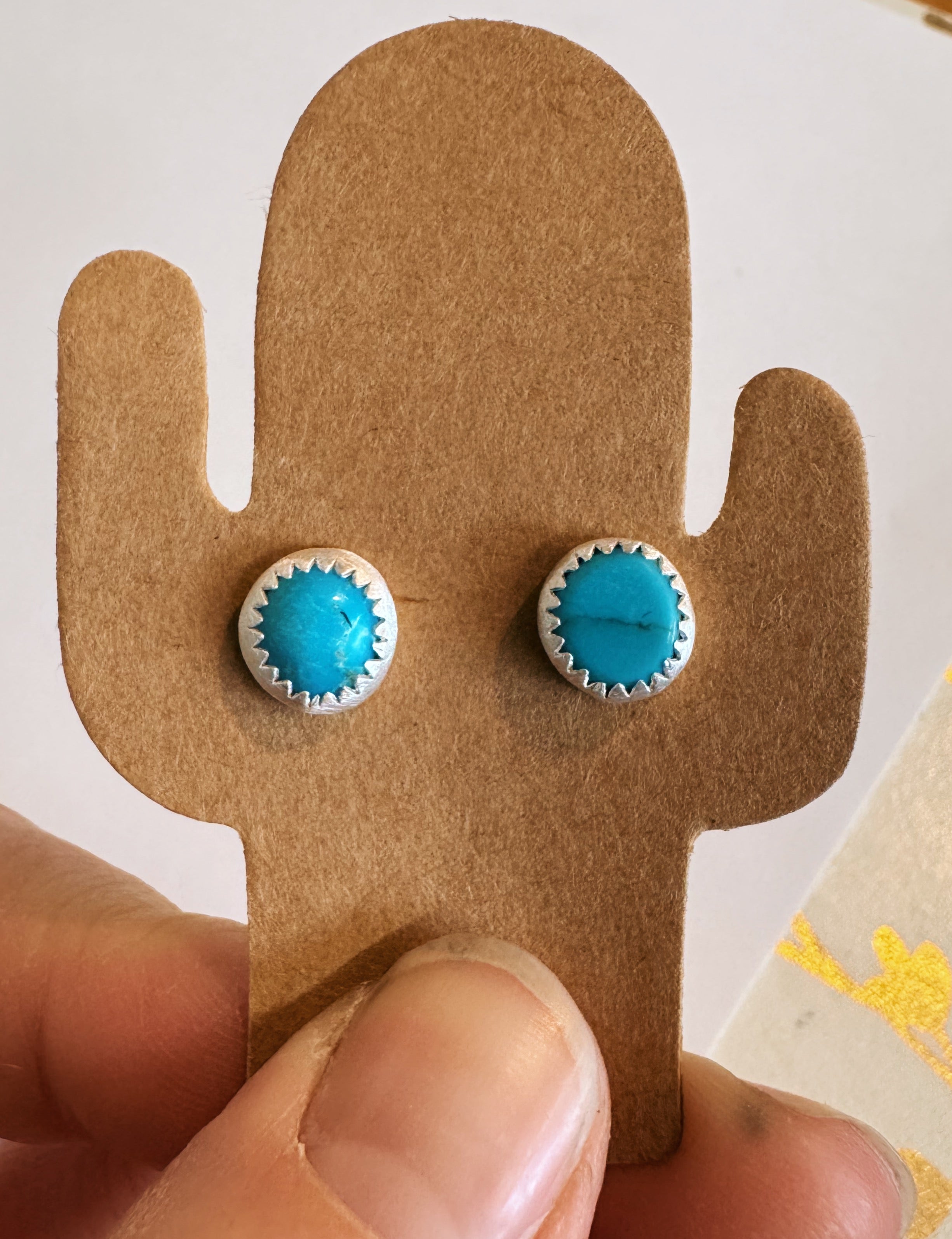 Kingman Turquoise Studs