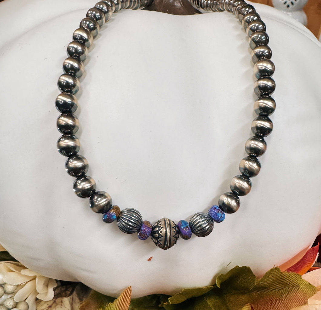 Chunky NP & Mojave Necklace
