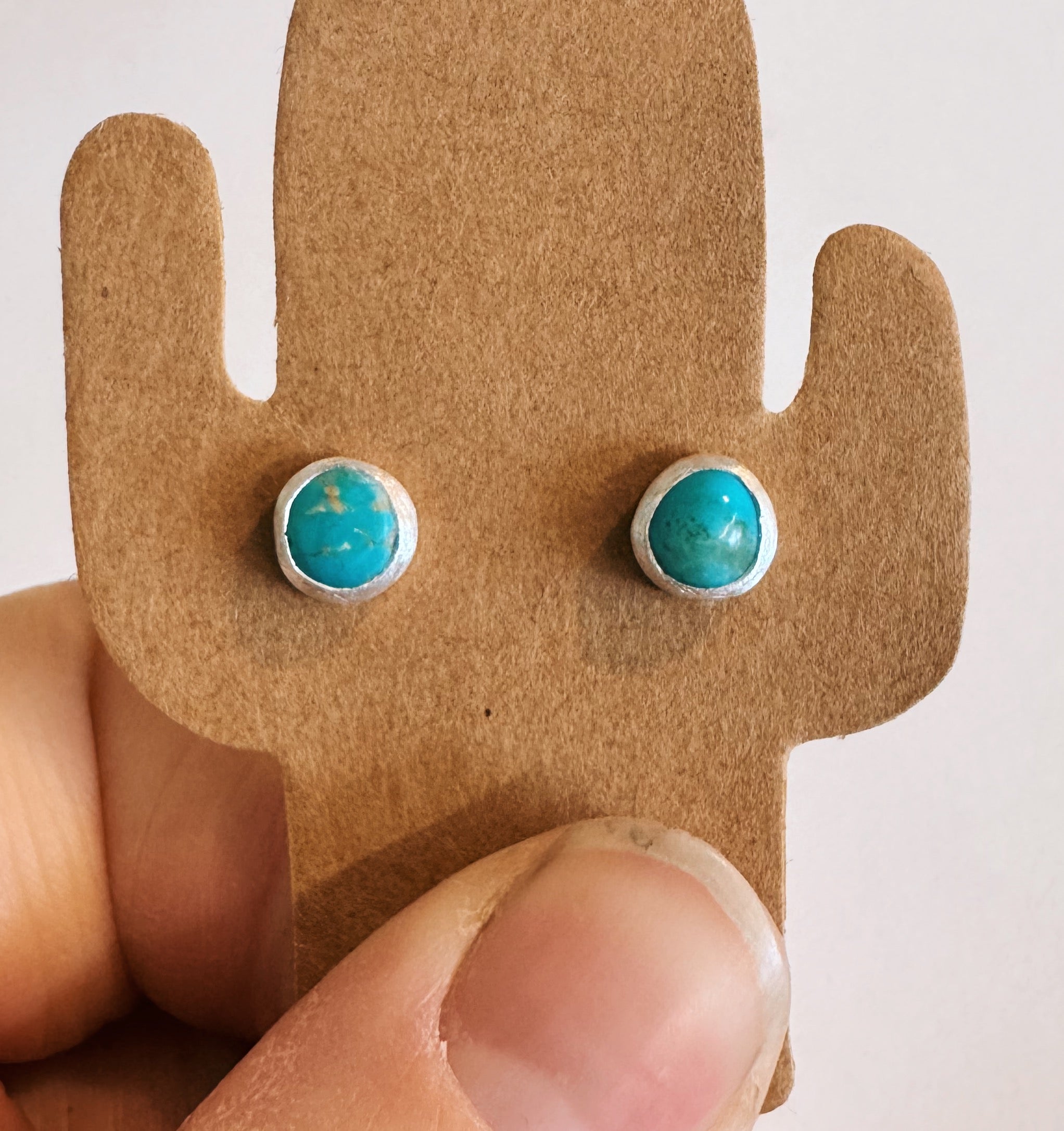 Kingman Turquoise Studs