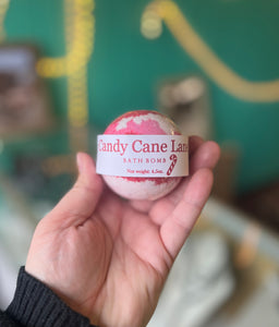 Candy Cane Lane Bath Bomb