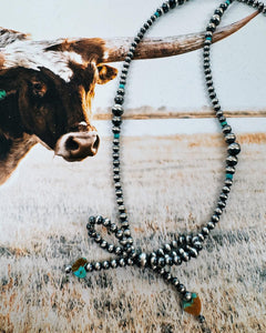 Navajo Pearl Bow Necklace