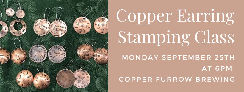 Copper Earring Stamping Class