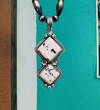 Load image into Gallery viewer, Double White Buffalo Pendant