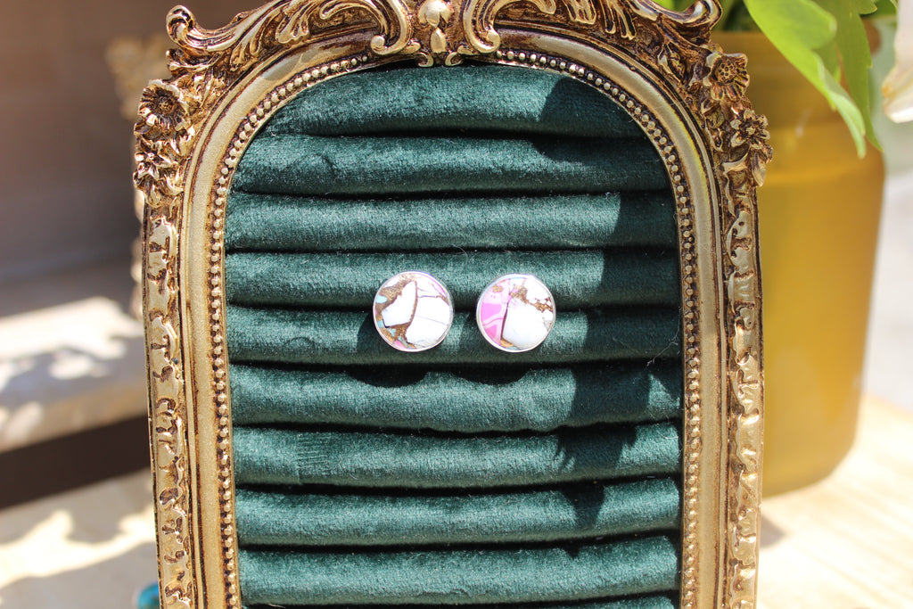 Cotton Candy Studs