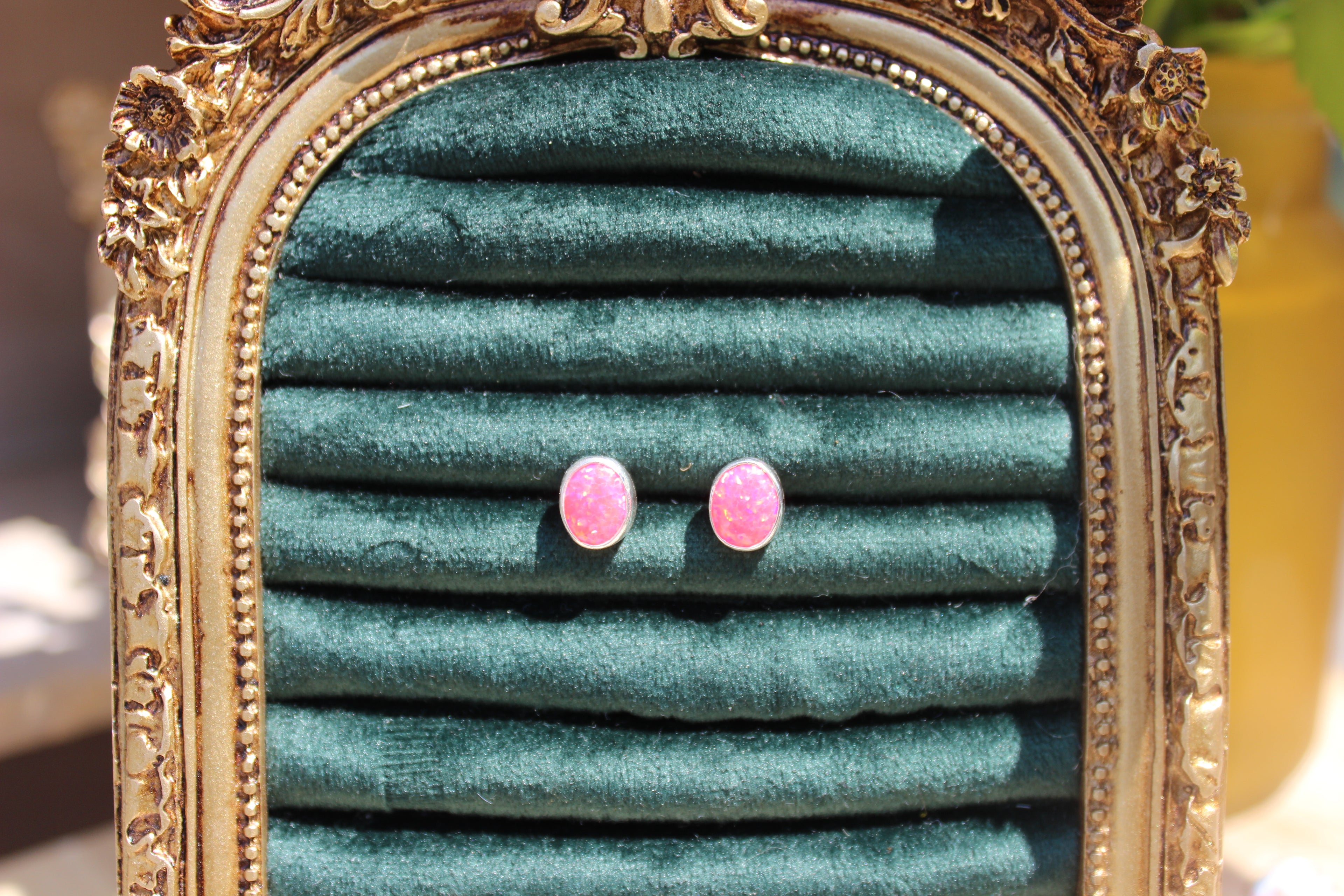 Pink Opalite Studs