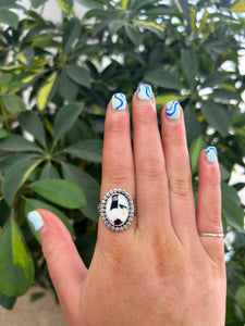 White Buffalo Ring Size 8