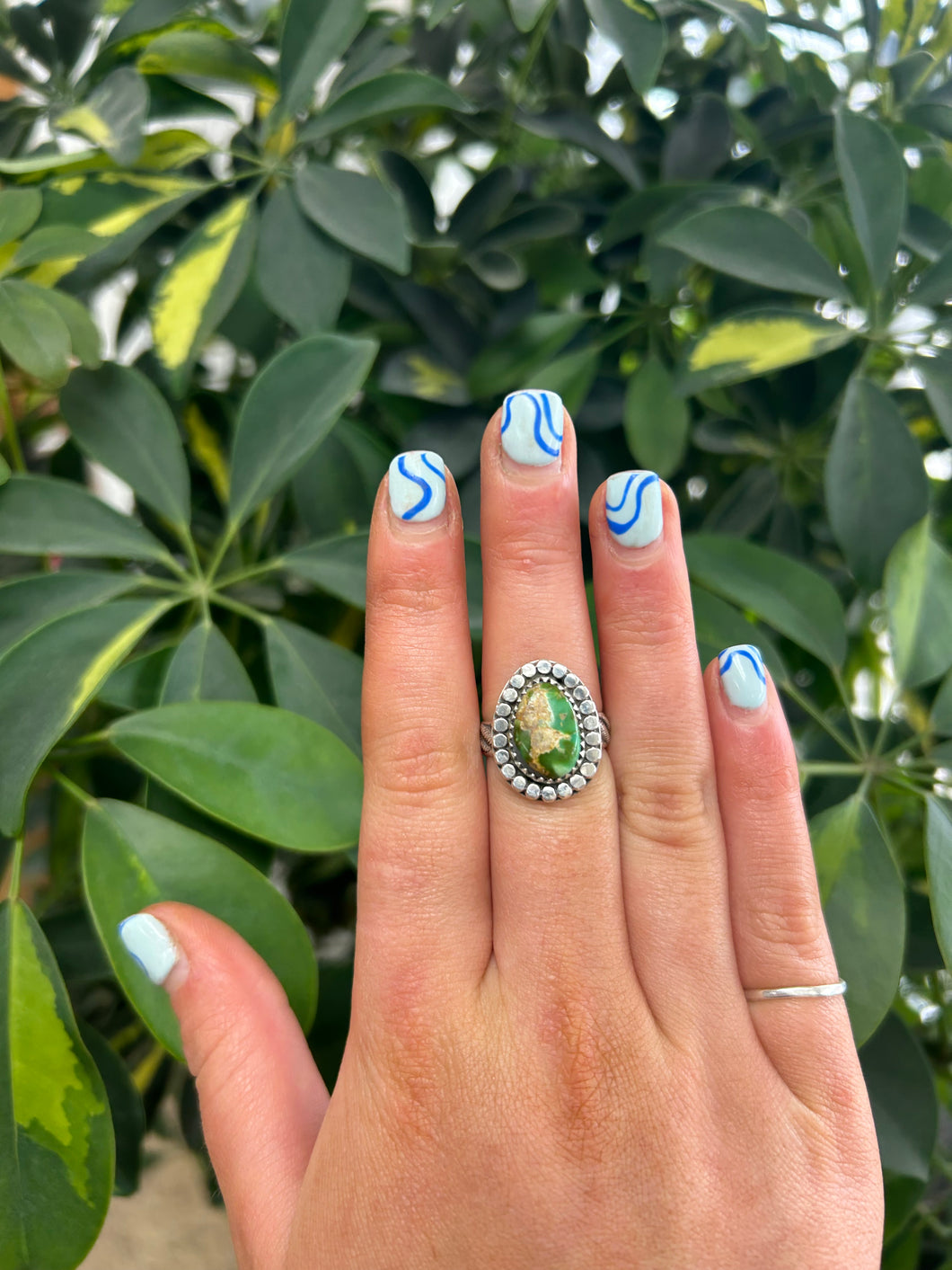 Sonoran Gold Turquoise Ring Size 6.75