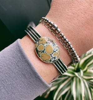 Caramel Prince Variscite Cuff