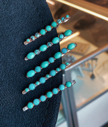 Turquoise Bobby Pins