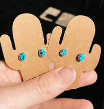 Load image into Gallery viewer, 5mm Oval Turquoise Studs *multiple color options*
