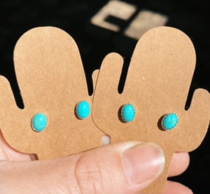 5mm Oval Turquoise Studs *multiple color options*