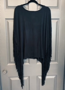 Black Fringe Top