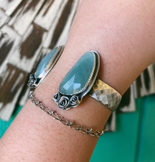 Aquamarine Statement Cuff