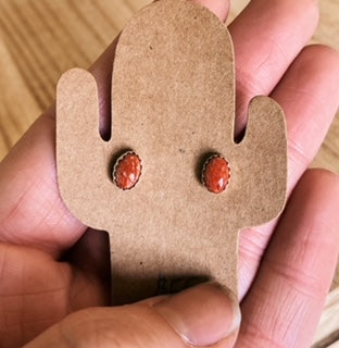 Apple Coral Studs