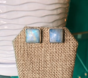 Moonstone Studs