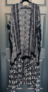 Black Paisly Duster