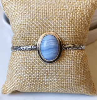 Blue Lace Agate Cuff