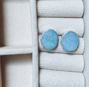 Opal Doublet Studs