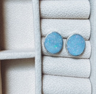 Opal Doublet Studs